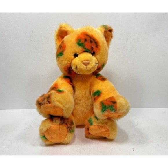 Build A Bear 2008 Pumpkin Cat Kitty Limited Edition Halloween Plush